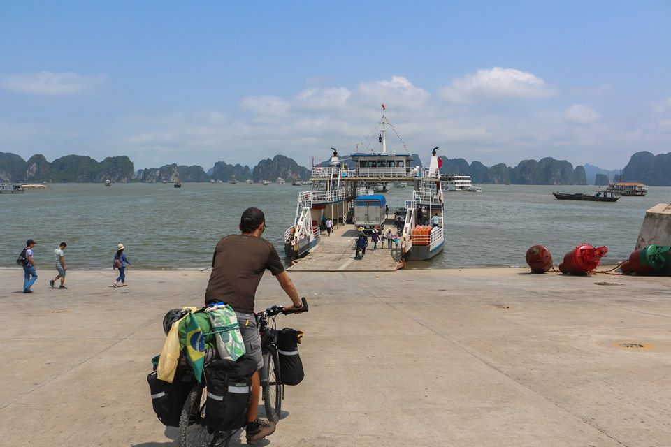 The ferry to Cat Ba Island from Tuan Chau